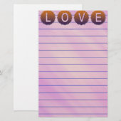 Love Stationery Briefpapier (Voorkant / Achterkant)