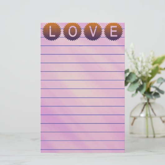 Love Stationery Briefpapier (Staand voorkant)