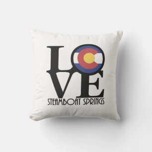 LOVE Steamboot Springs Colorado Buitenkussen