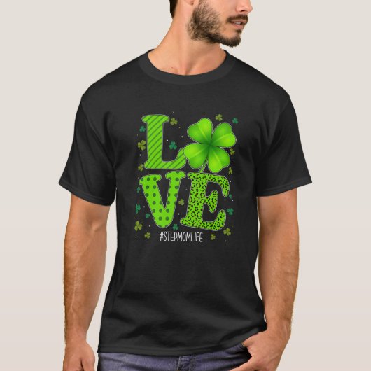 Love Stepmam Green Pset Leopard St Patrick's Day T-shirt (Voorkant)