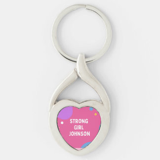 Love- Sterk Meisje Johnson Pin Sleutelhanger
