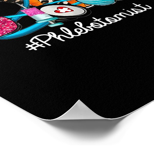 LOVE Stethoscoop Flebotomist Leven Poster (Hoek)