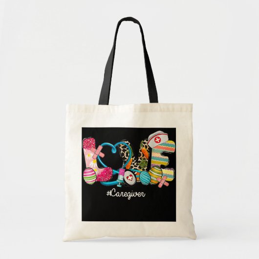 LOVE Stethoscoop Zorgverlener Ziekteleven Tote Bag (Voorkant)