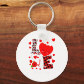 Love Stethoscope Heart Nicu Nurse Valentines Day Sleutelhanger (Voorkant)