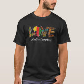 Love Stethoscope Medical Assistant Black History M T-shirt (Voorkant)
