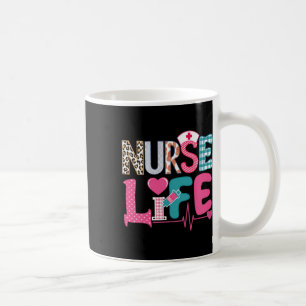 Love Stethoscope Nurse Life Valentine Day Koffiemok