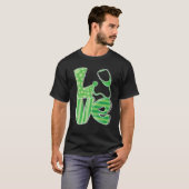 Love Stethoscope Nurse St Patrick's Day T-shirt (Voorkant volledig)