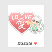 LOVE Sticker 愛 ステッカー 【 HayaTikaze 】 (Vel)