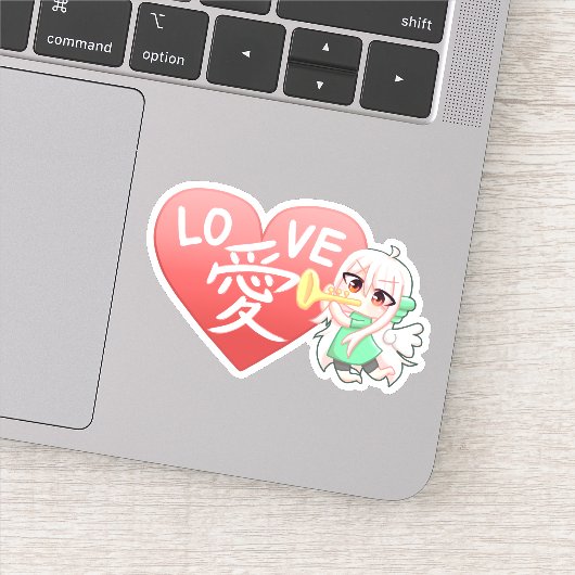LOVE Sticker 愛 ステッカー 【 HayaTikaze 】 (Detail)