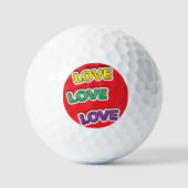 Love Sticker Golfballen (Voorkant)