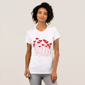 "Love Sticker Vibes" vrouwen T-shirt (Voorkant volledig)