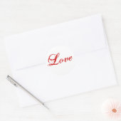 Love Sticker voor Envelope Seal Rood en wit (Envelop)