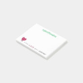Love Sticky Notepad Post-it® Notes (Schuin)