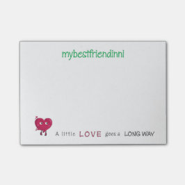 Love Sticky Notepad Post-it® Notes