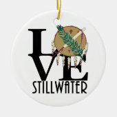 LOVE Stillwater Oklahoma Keramisch Ornament (Voorkant)