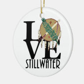LOVE Stillwater Oklahoma Keramisch Ornament (Links)