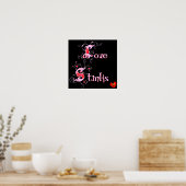 Love Stinks Anti-Valentijnsdag Slogan Poster (Keuken)