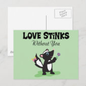 Love Stinks Briefkaart (Voorkant / Achterkant)