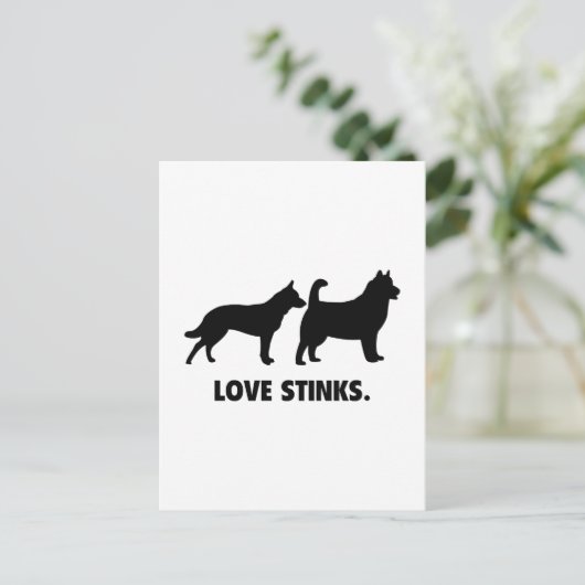 Love Stinks Briefkaart (Staand voorkant)