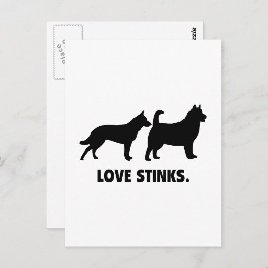 Love Stinks Briefkaart (Voorkant / Achterkant)