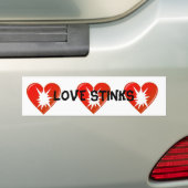 Love Stinks Bumper Stinker Bumpersticker (Op auto)