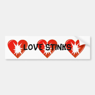 Love Stinks Bumper Stinker Bumpersticker