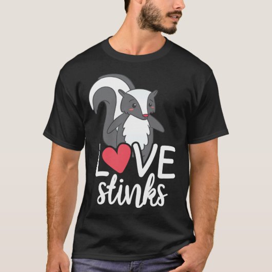 Love Stinks Clothing His and Her Valentines Day T-shirt (Voorkant)