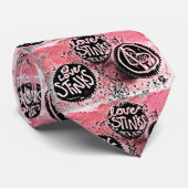 Love Stinks cupcakes Stropdas (Opgerold)