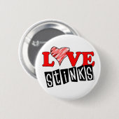 Love Stinks Gifts Ronde Button 5,7 Cm (Voorkant /achterkant)