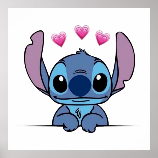 Love Stitch Poster (Voorkant)