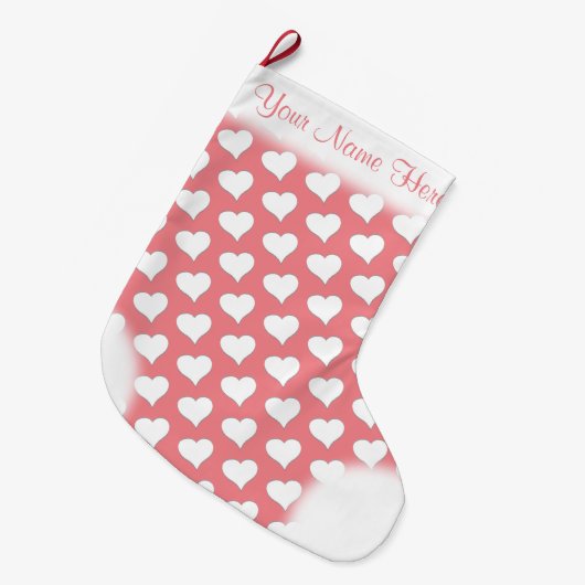Love Stocking Gepersonaliseerd Love kerststopking Grote Kerstsok (Voorkant (Hangend))