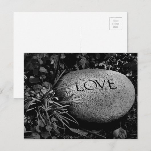 "Love Stone" Briefkaart (Voorkant / Achterkant)