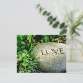 "Love Stone" Briefkaart (Staand voorkant)