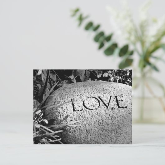 "Love Stone" Briefkaart (Staand voorkant)