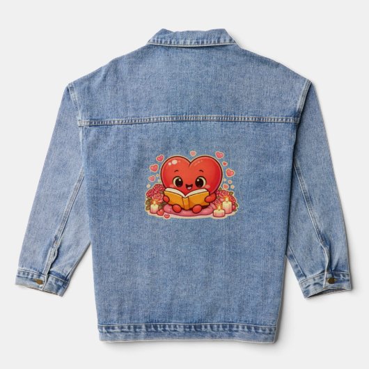 Love Stories Begin Within the Heart Denim Jacket (Achterkant)