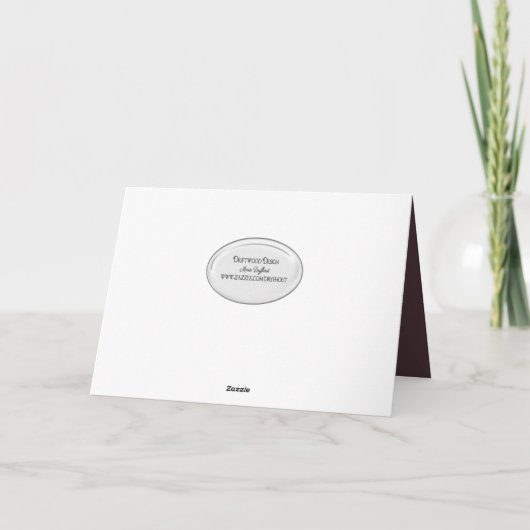 Love Story book bruiloft Kaart (Achterkant)