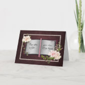 Love Story book bruiloft Kaart (Voorkant)