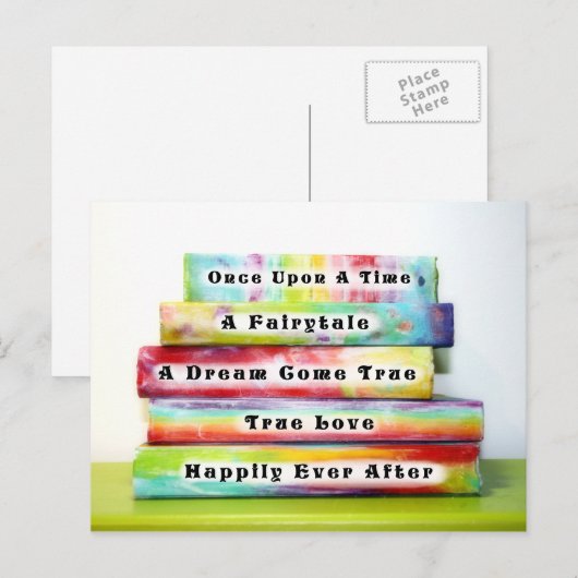 Love Story Books Briefkaart (Voorkant / Achterkant)