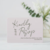 Love Story bruiloft RSVP (Staand voorkant)