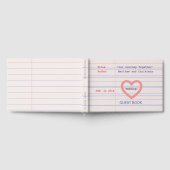 Love Story Due Date Library Card Wedding  Gastenboek (Volledig)