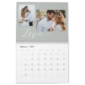Love Story EDITABLE KLOR Custom Photo Calendar Kalender (Feb 2027)