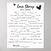 Love Story Game | Trouwen Poster (Voorkant)