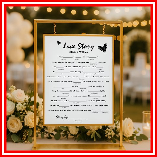 Love Story Game | Trouwen Poster