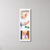 Love Story geëngageerd getrouwd met verwachting pa Canvas Afdruk (Voorkant)