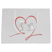Love Story Gift Bag Groot Cadeauzakje (Voorkant)