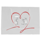 Love Story Gift Bag Groot Cadeauzakje (Achterkant)