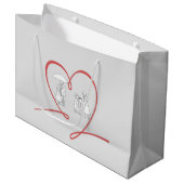 Love Story Gift Bag Groot Cadeauzakje (Voorkant Gekanteld)