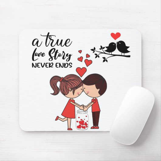 Love Story Mousepad Muismat (Met muis)