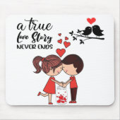 Love Story Mousepad Muismat (Voorkant)