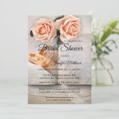 Love Story Romance Boek Bruidsdouche Uitnodiging (Staand voorkant)